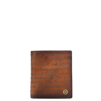 Cognac Bifold Leather Mens Wallet