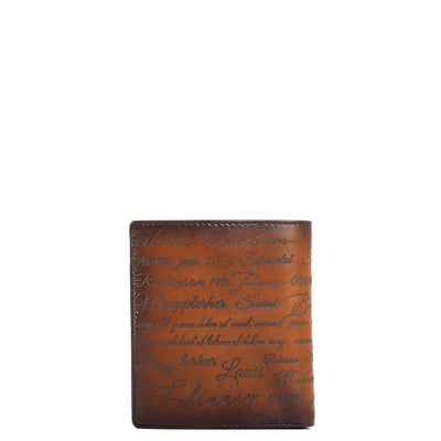 Cognac Bifold Leather Mens Wallet