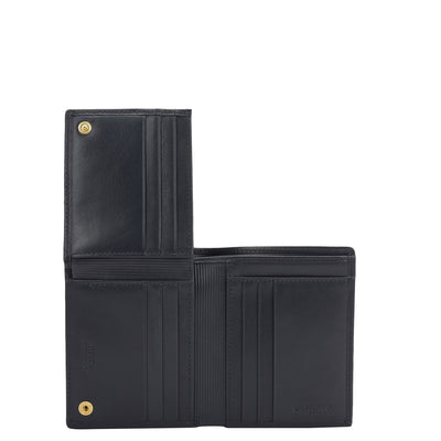 Navy Bifold Leather Mens Wallet