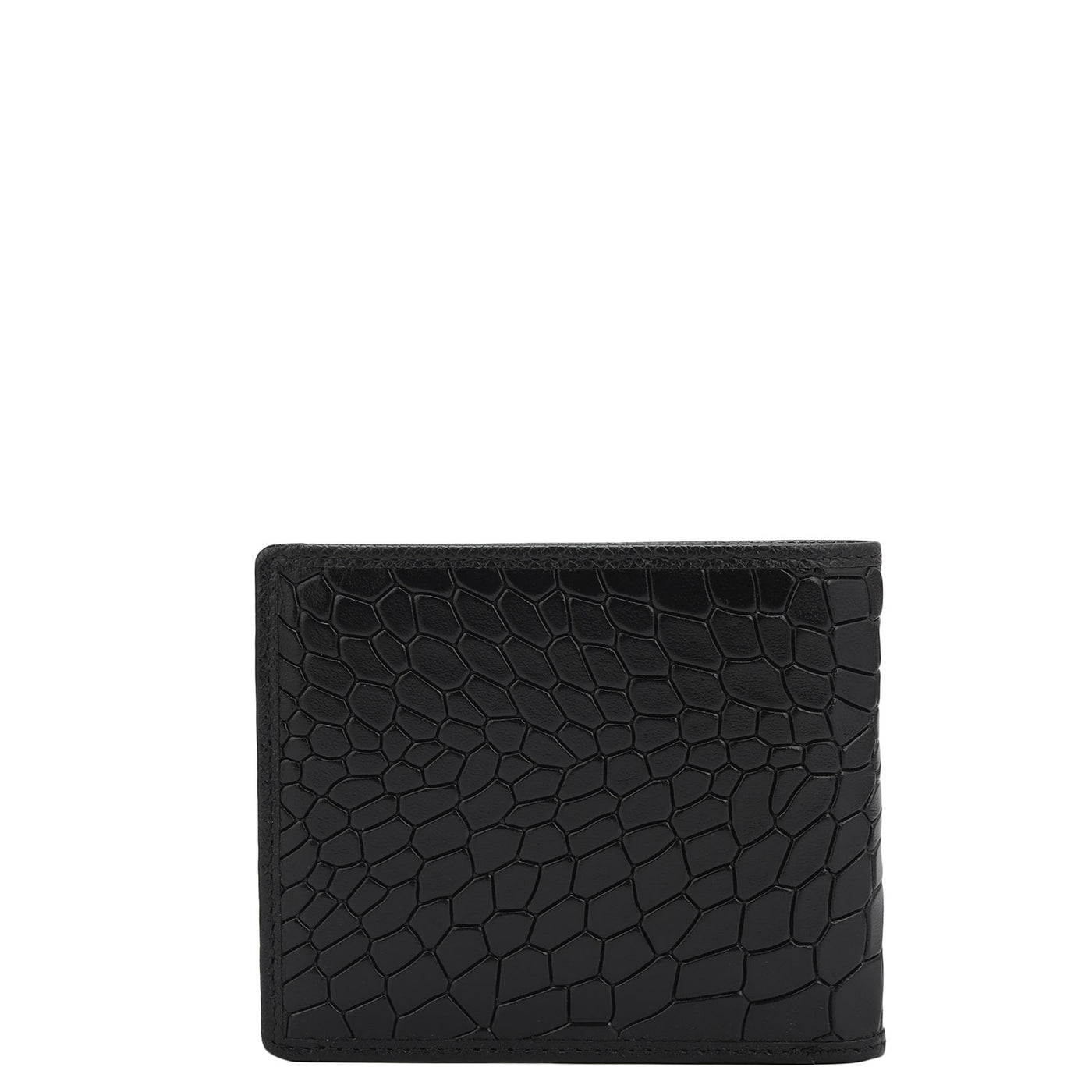 Black Bifold Leather Mens Wallet