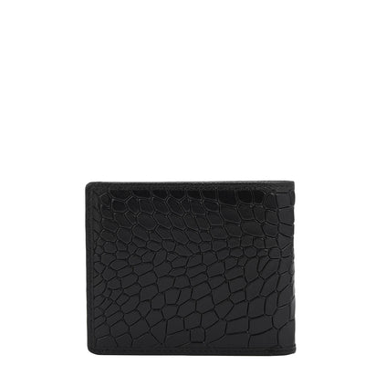 Black Bifold Leather Mens Wallet