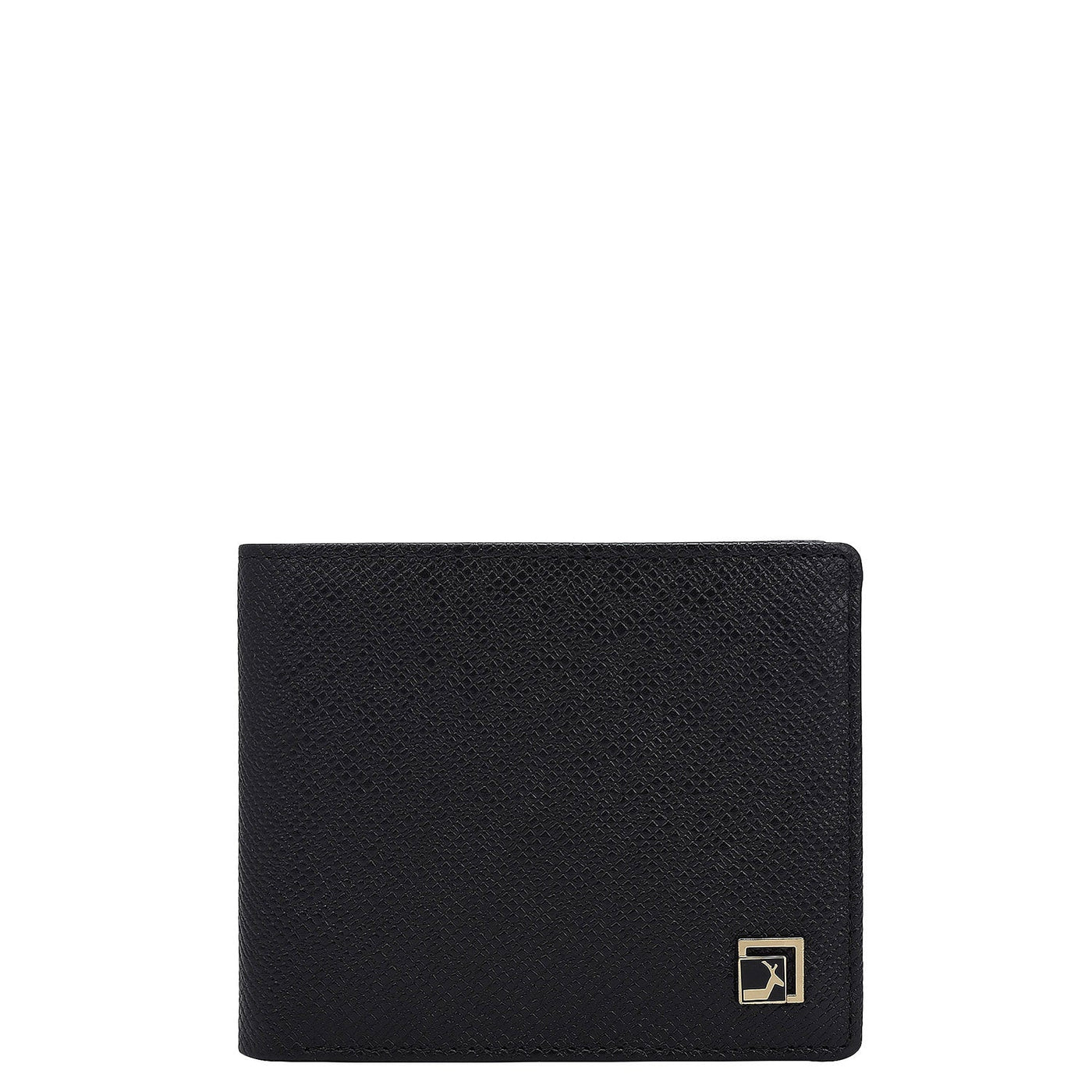 Black Bifold Leather Mens Wallet