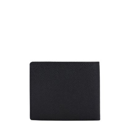 Black Bifold Leather Mens Wallet