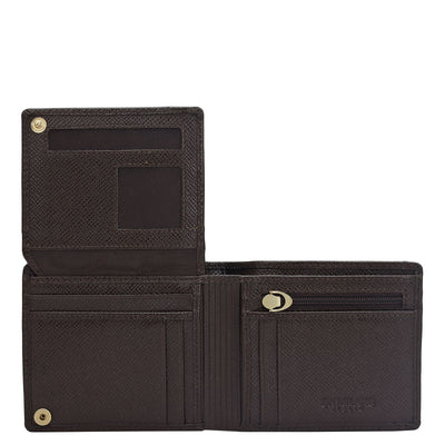 Brown Bifold Leather Mens Wallet