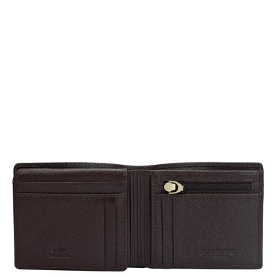 Chocolate Bifold Leather Mens Wallet