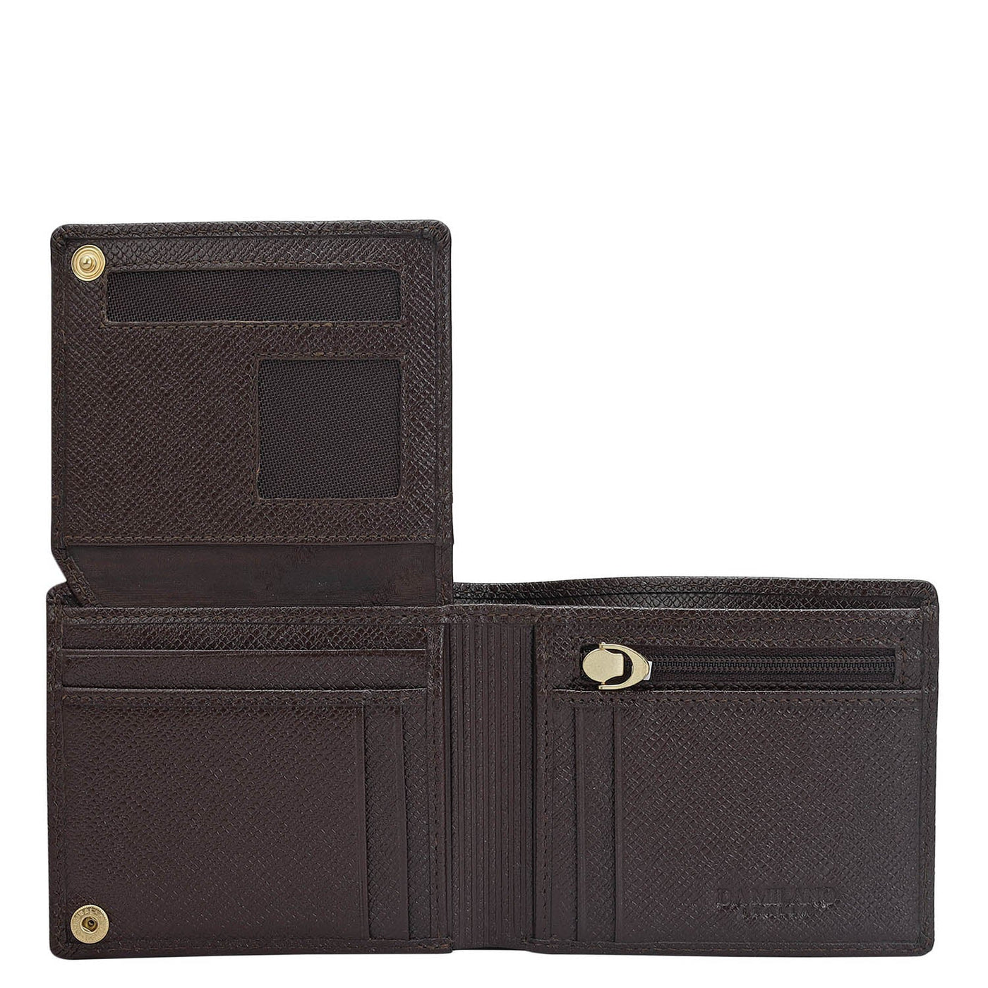 Chocolate Bifold Leather Mens Wallet