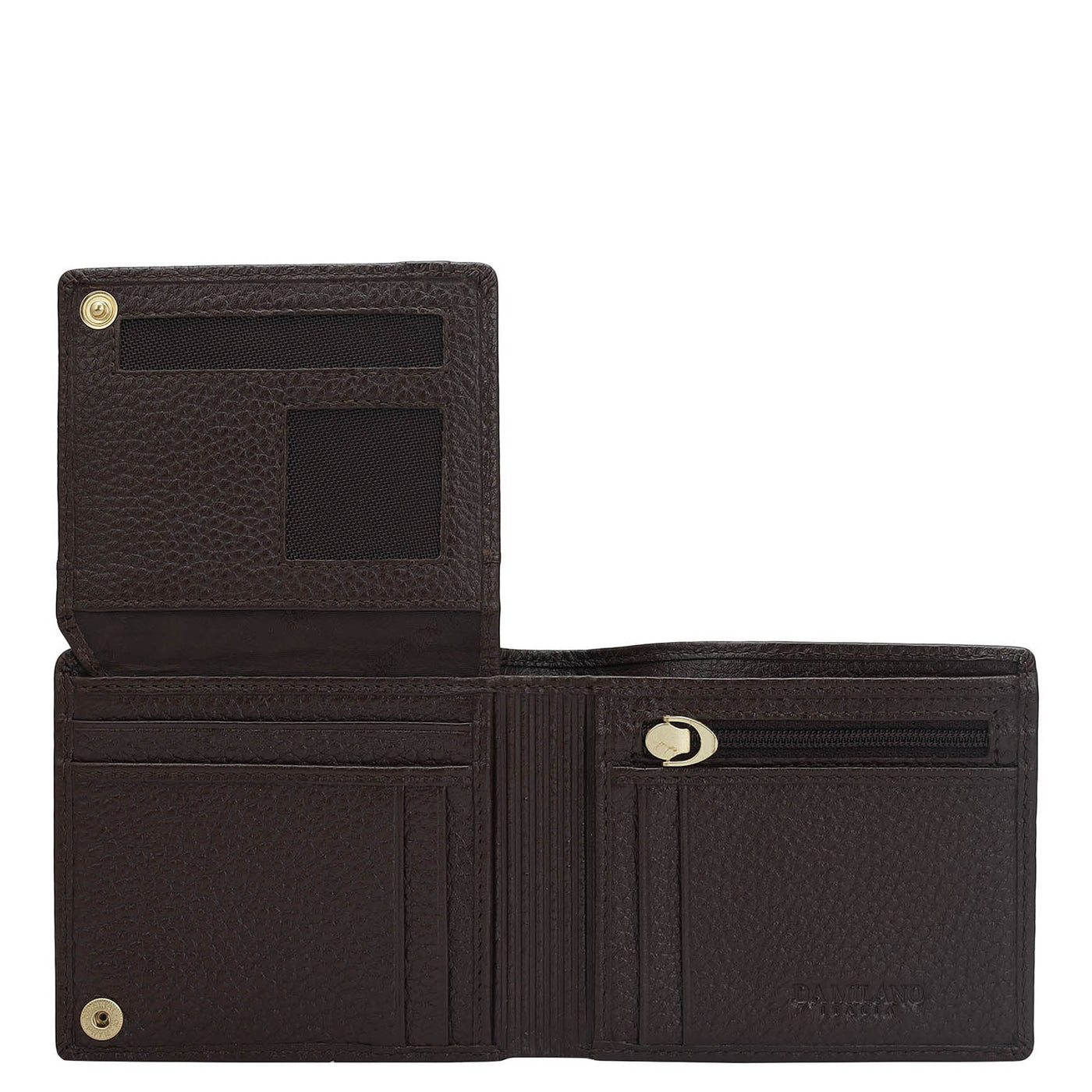 Chocolate Bifold Leather Mens Wallet