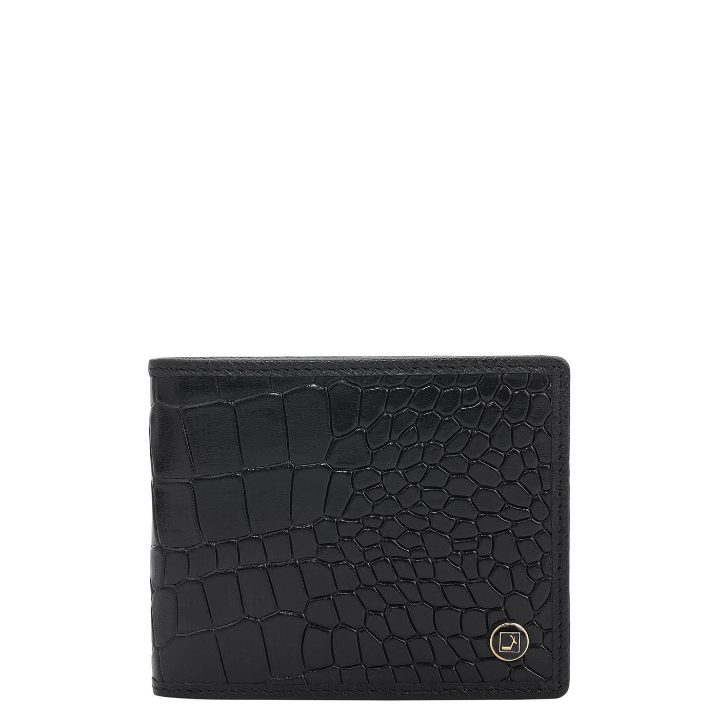 Black Bifold Leather Mens Wallet