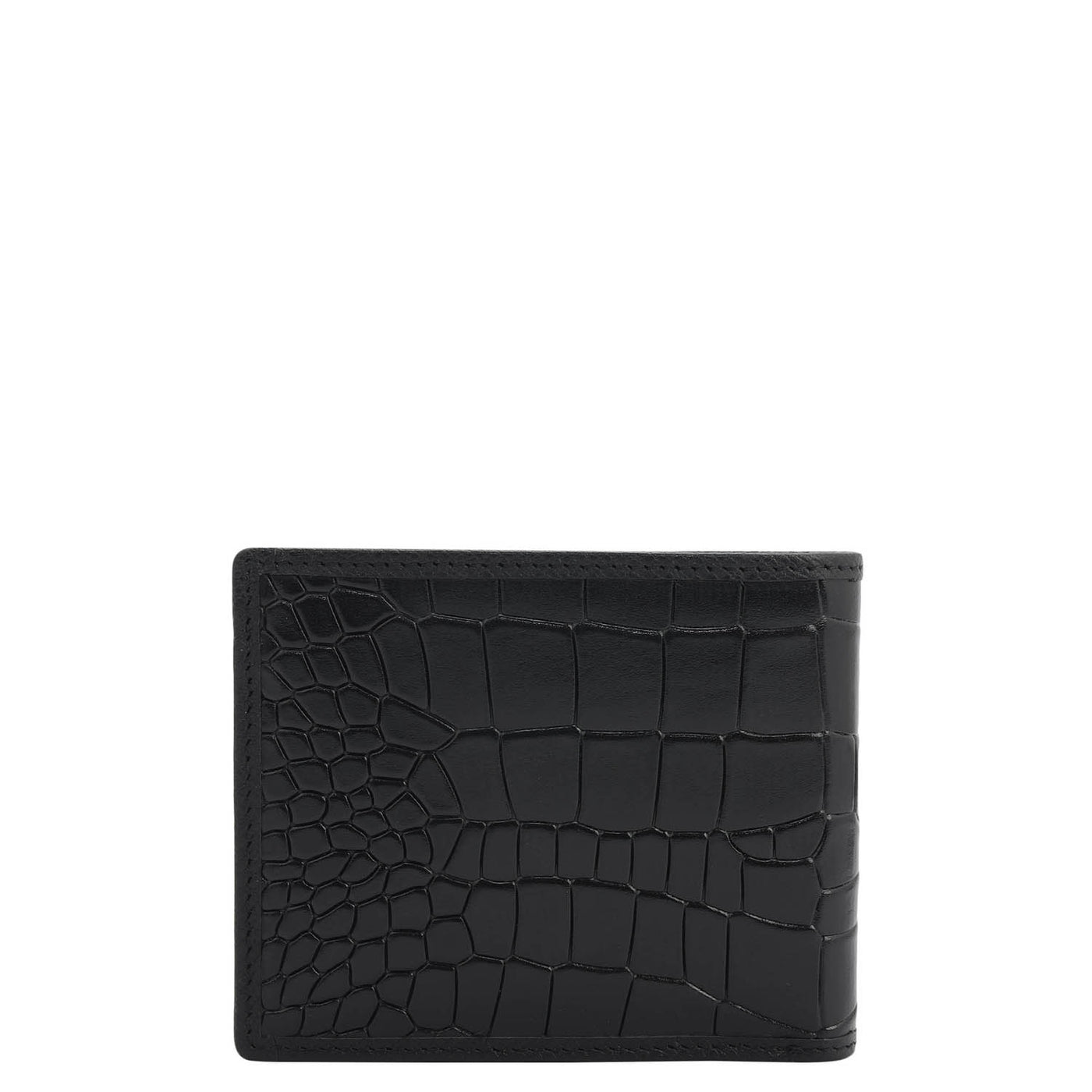 Black Bifold Leather Mens Wallet