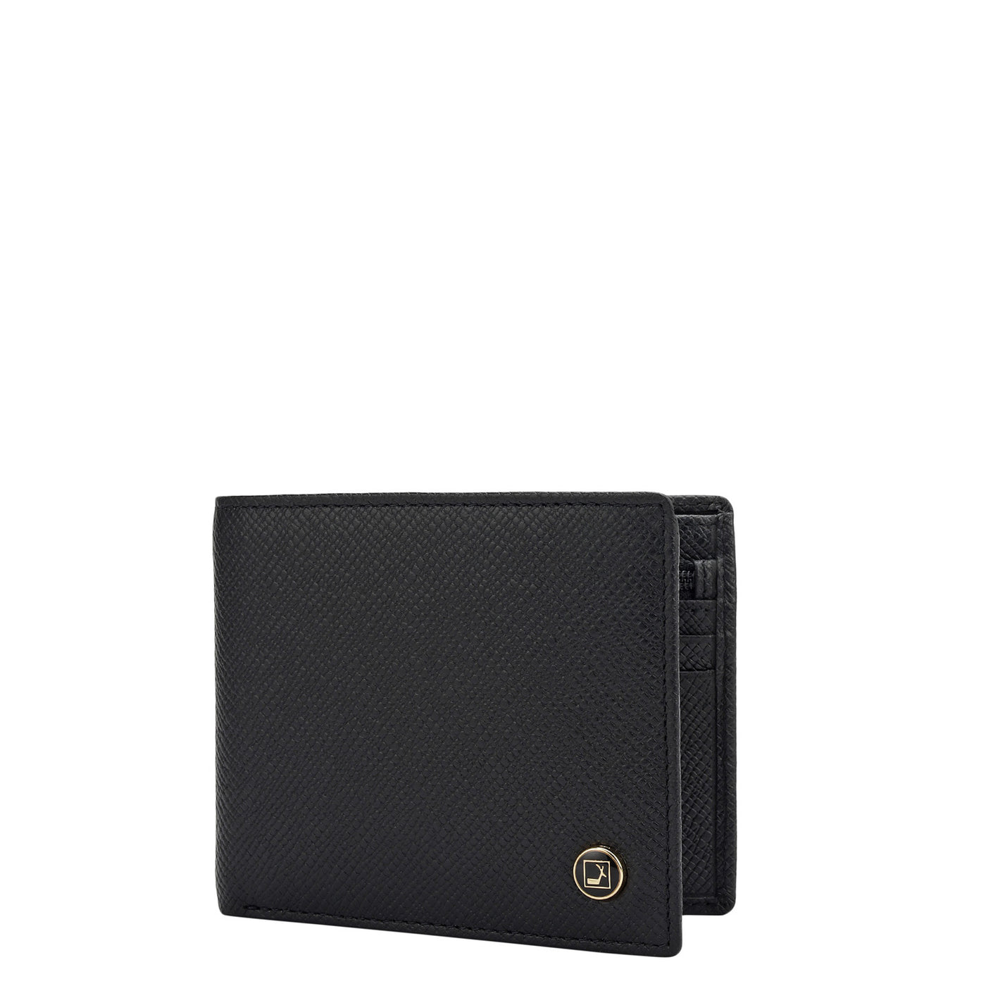 Black Bifold Leather Mens Wallet