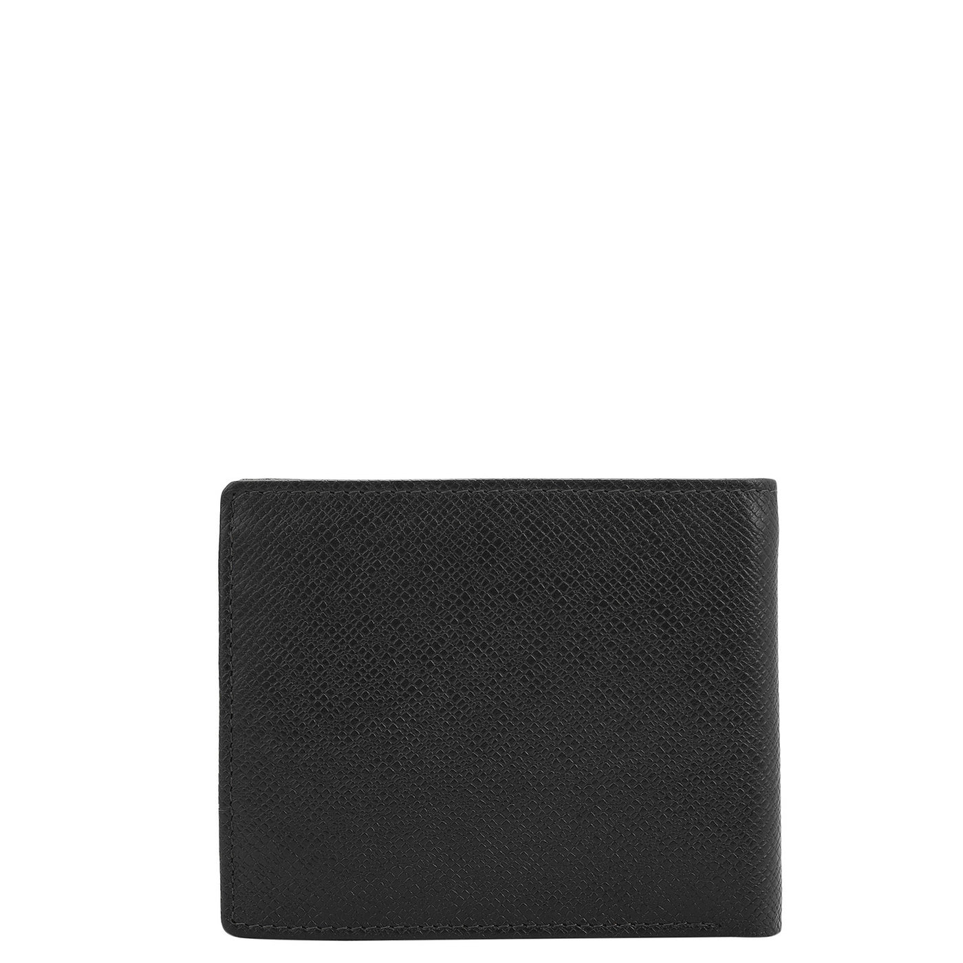 Black Bifold Leather Mens Wallet