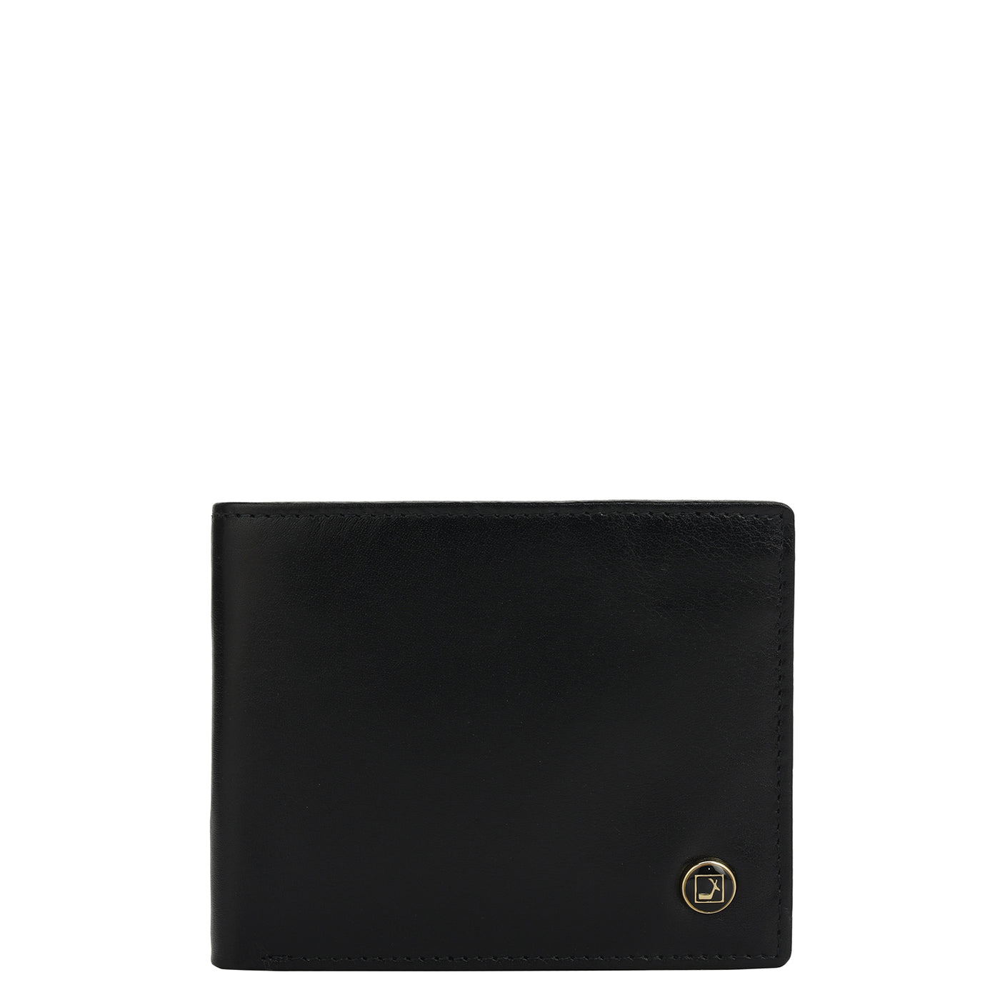 Plain Leather Mens Wallet - Black