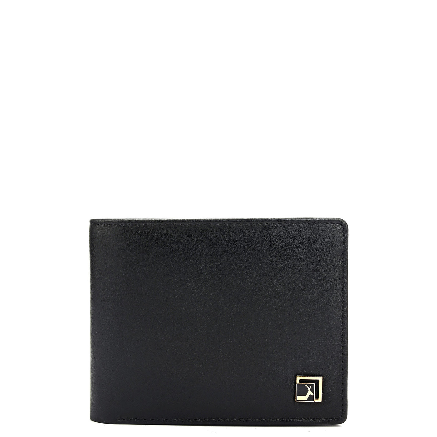 Plain Leather Mens Wallet - Black