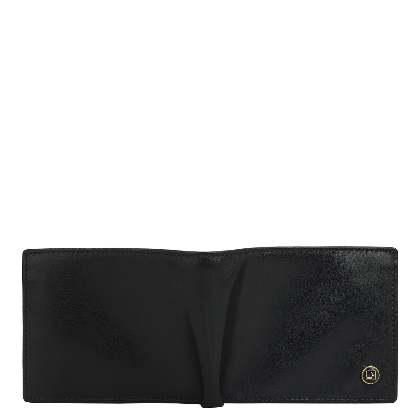 Plain Leather Mens Wallet - Black