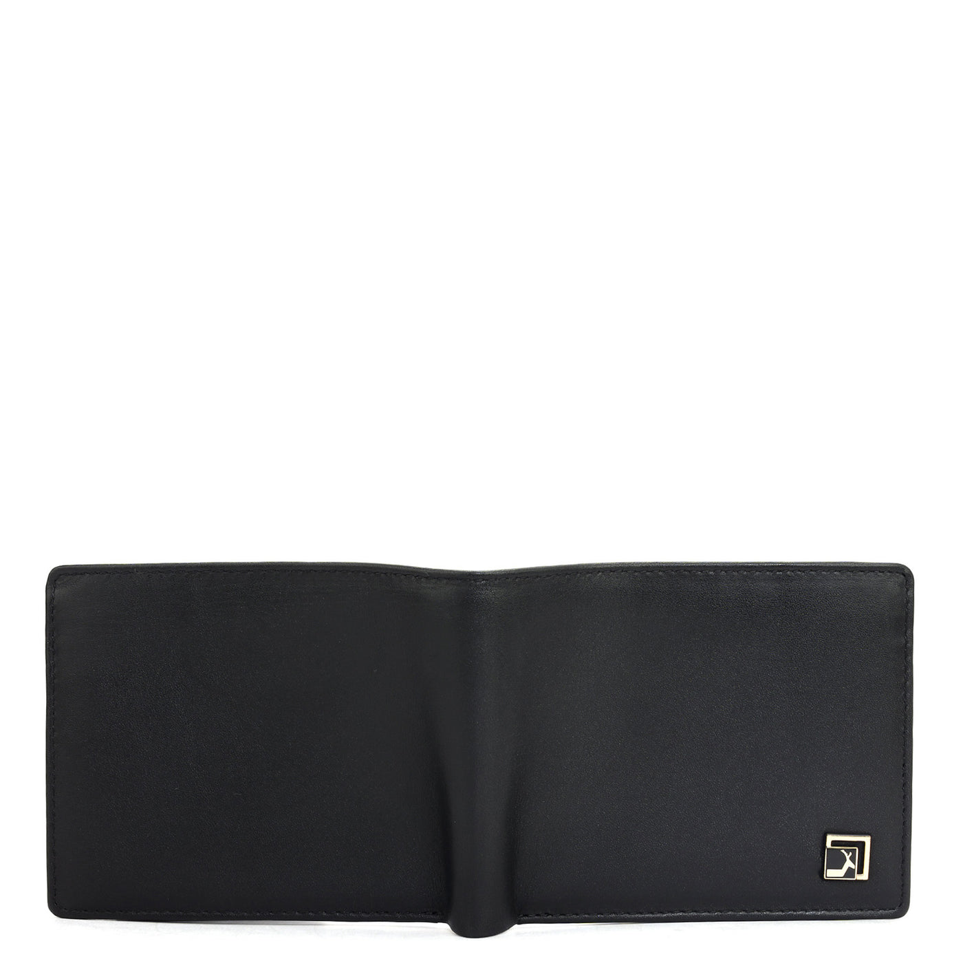 Plain Leather Mens Wallet - Black