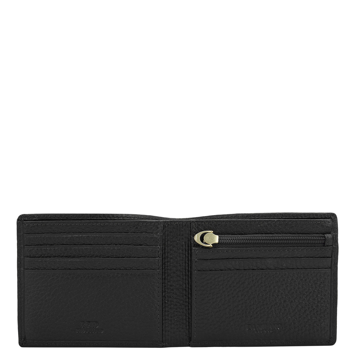 Black Bifold Leather Mens Wallet