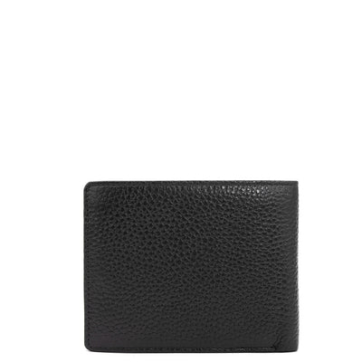 Black Bifold Leather Mens Wallet