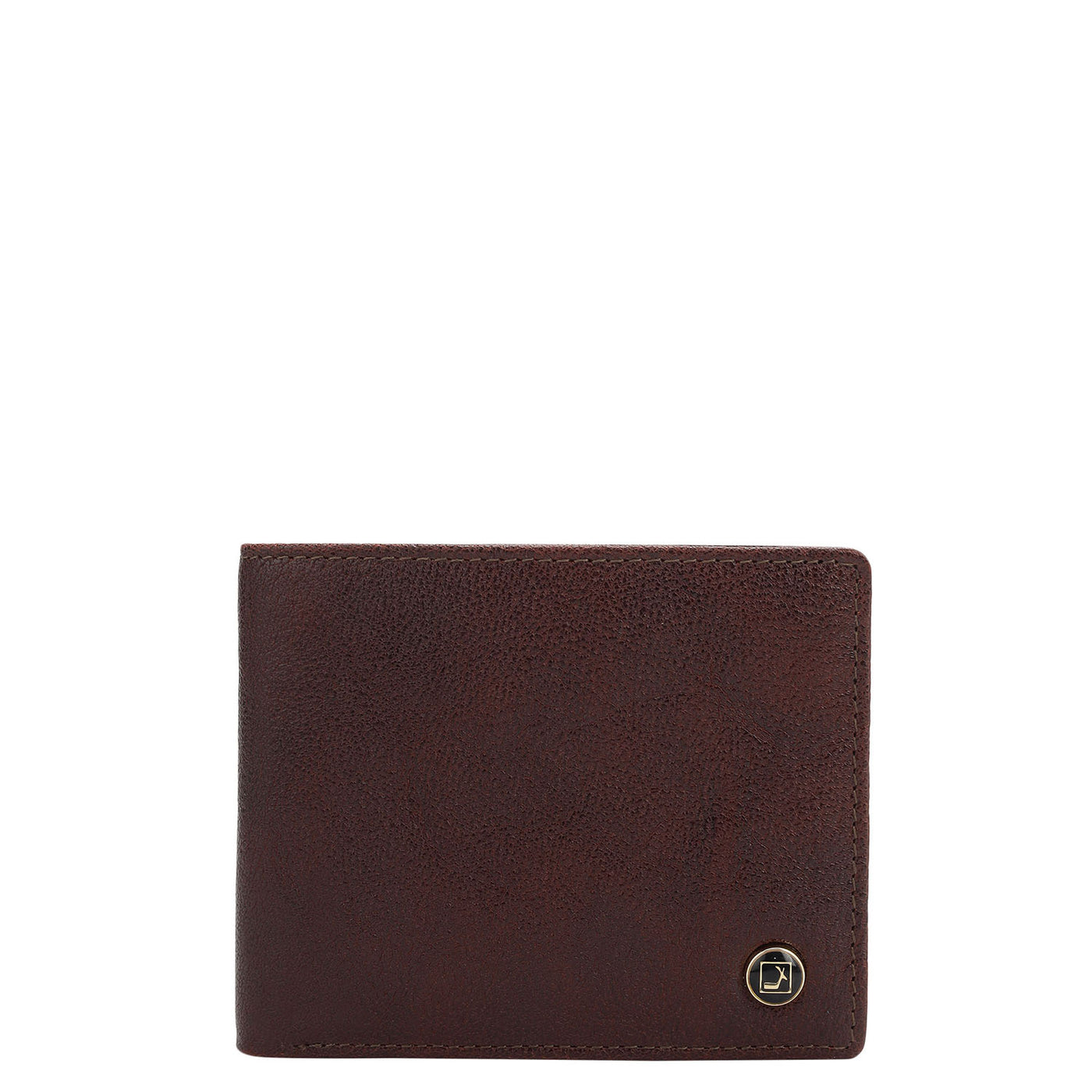 Burgundy Bifold Leather Mens Wallet