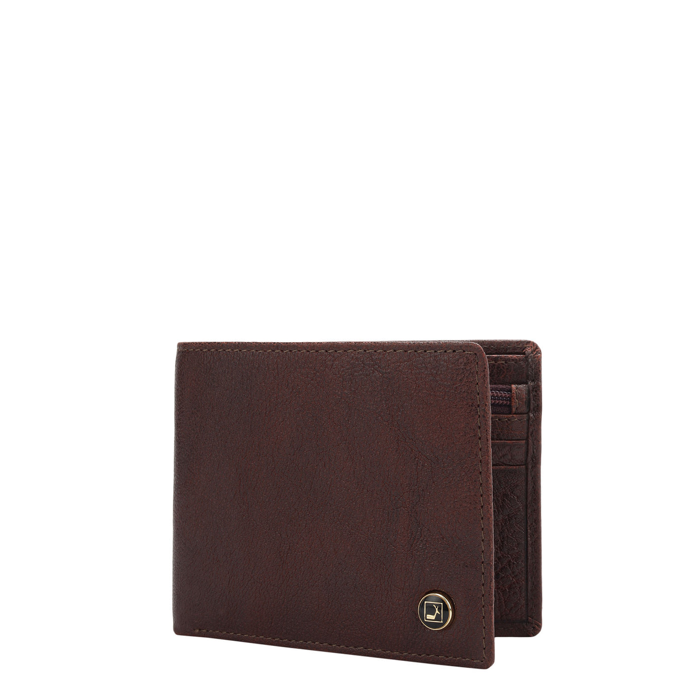 Burgundy Bifold Leather Mens Wallet