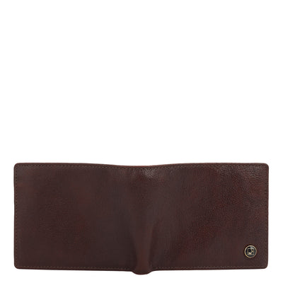 Burgundy Bifold Leather Mens Wallet