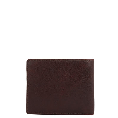 Burgundy Bifold Leather Mens Wallet