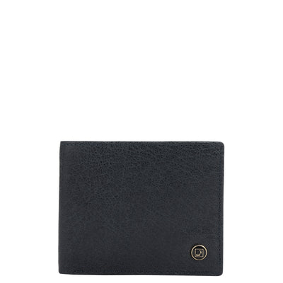 Navy Bifold Leather Mens Wallet