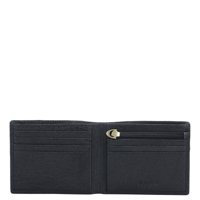 Navy Bifold Leather Mens Wallet