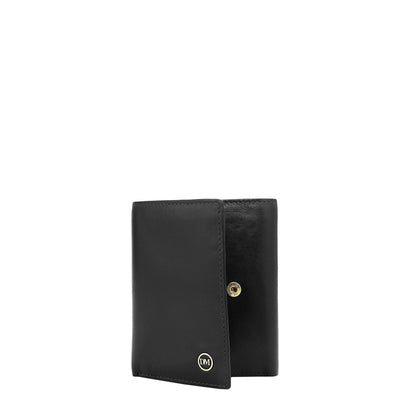 Black Bifold Leather Mens Wallet