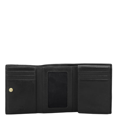 Black Bifold Leather Mens Wallet