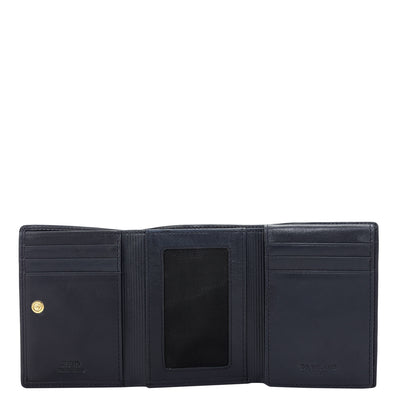 Navy Bifold Leather Mens Wallet