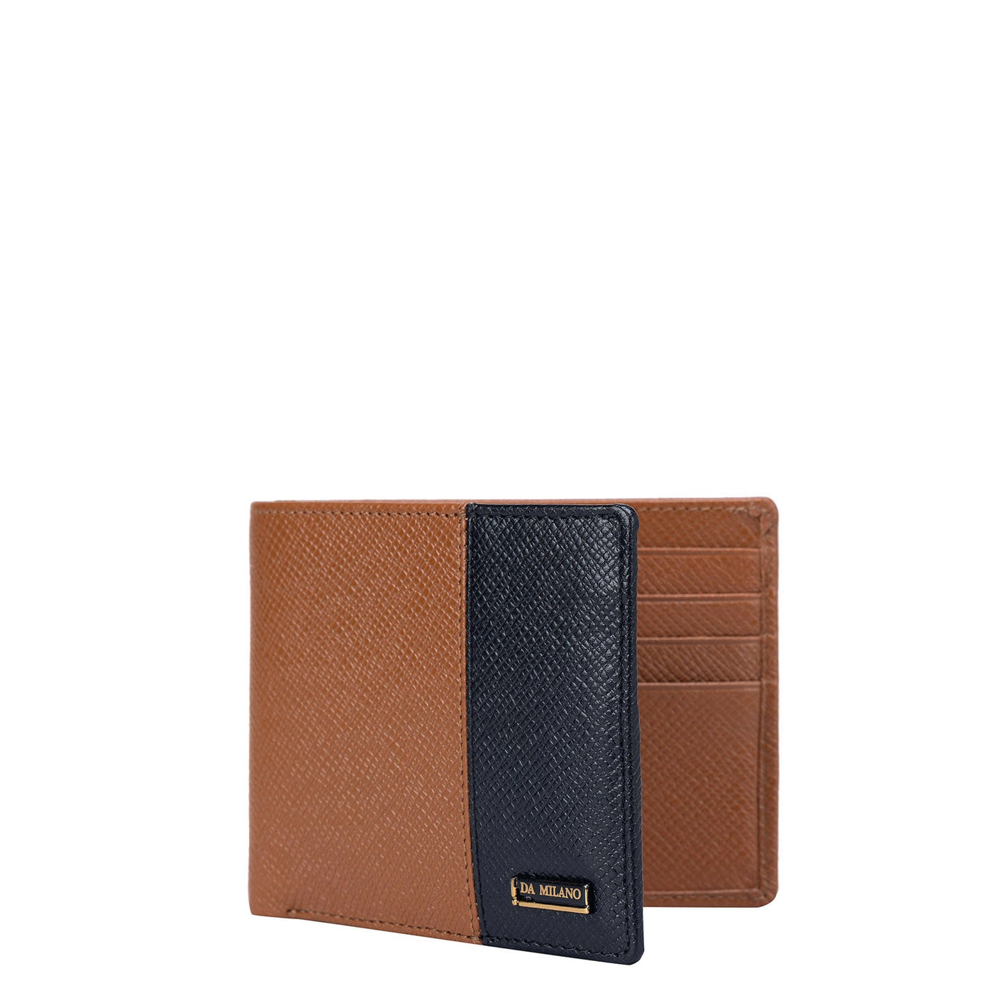 Cognac Bifold Leather Mens Wallet