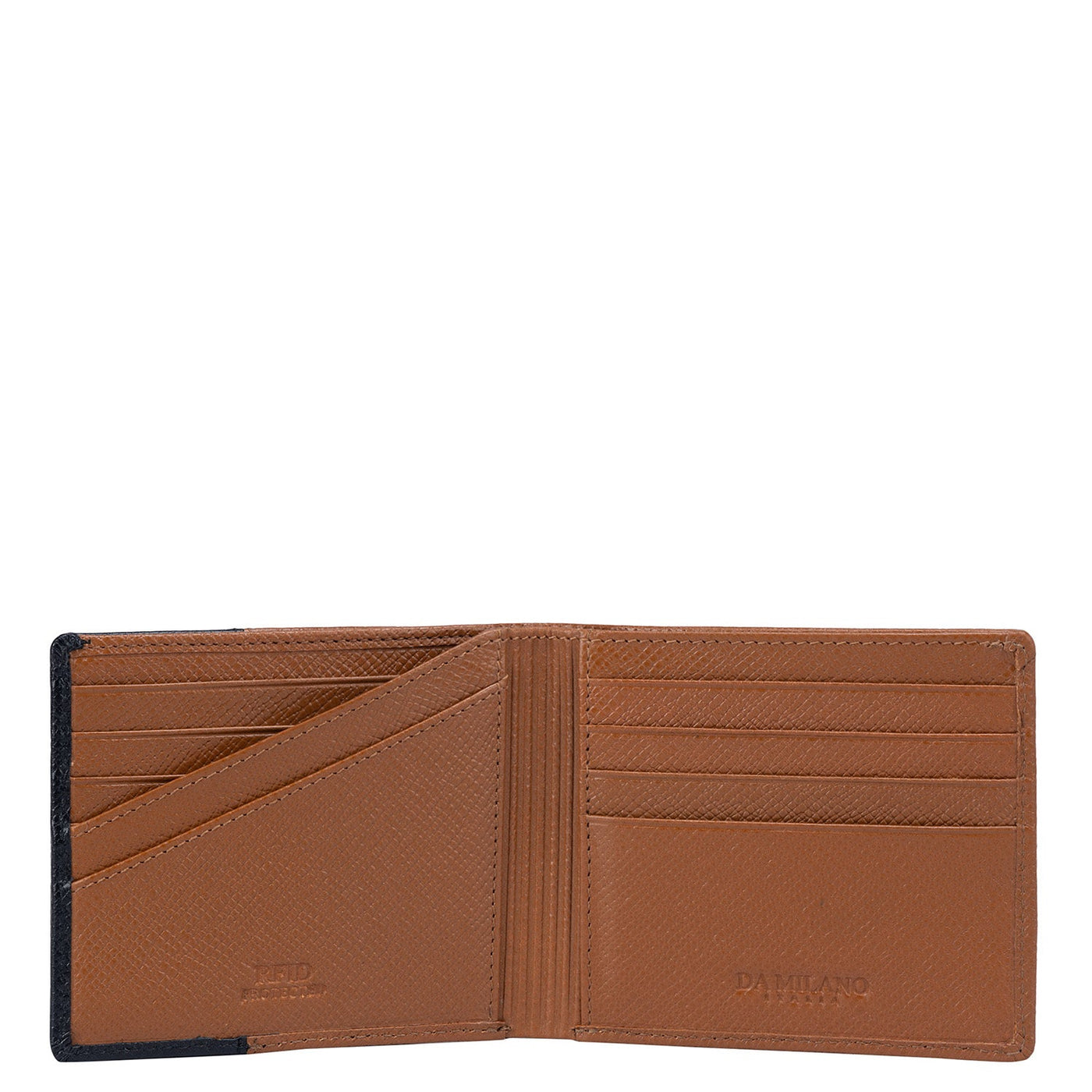 Cognac Bifold Leather Mens Wallet