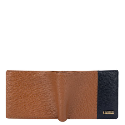 Cognac Bifold Leather Mens Wallet