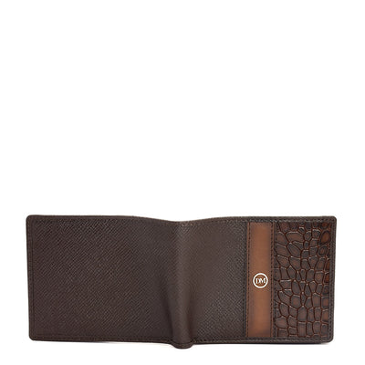 Chocolate Bifold Leather Mens Wallet