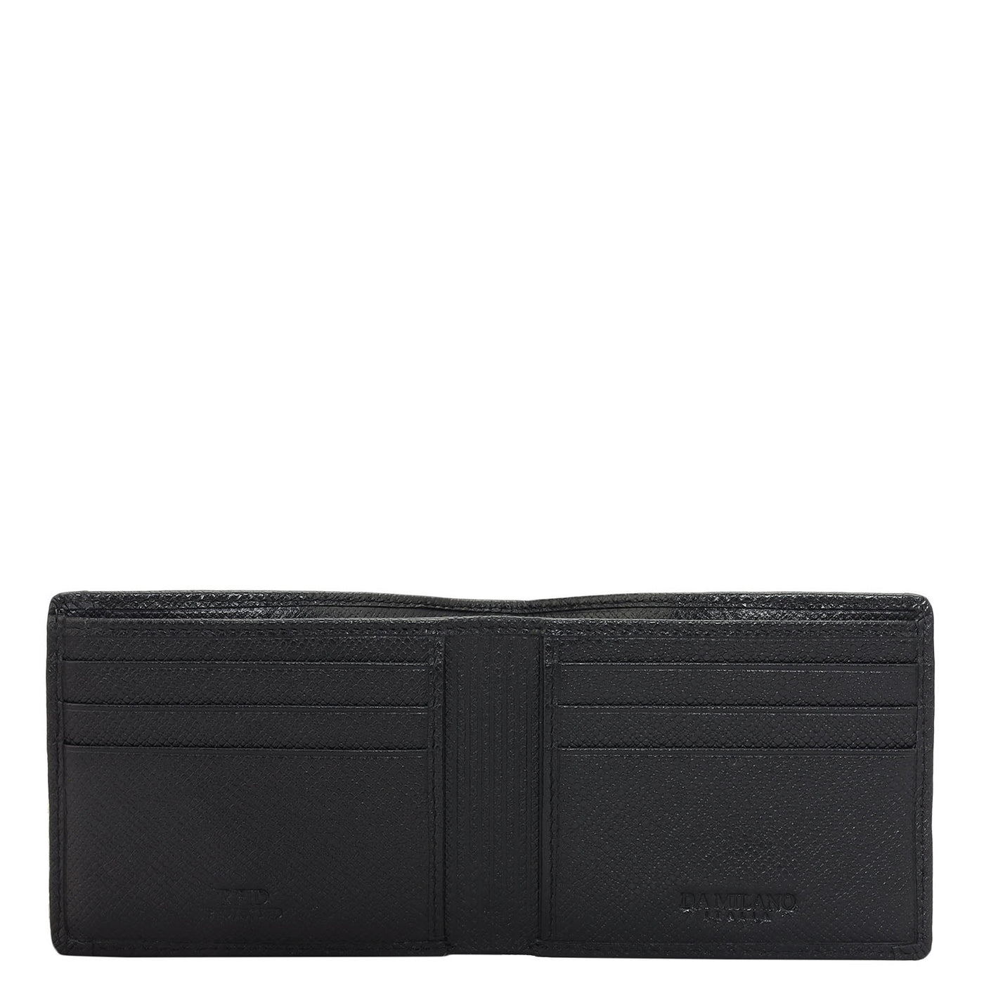 Black Bifold Leather Mens Wallet