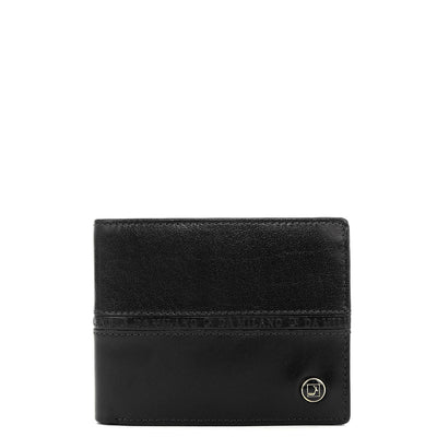 Black Bifold Leather Mens Wallet