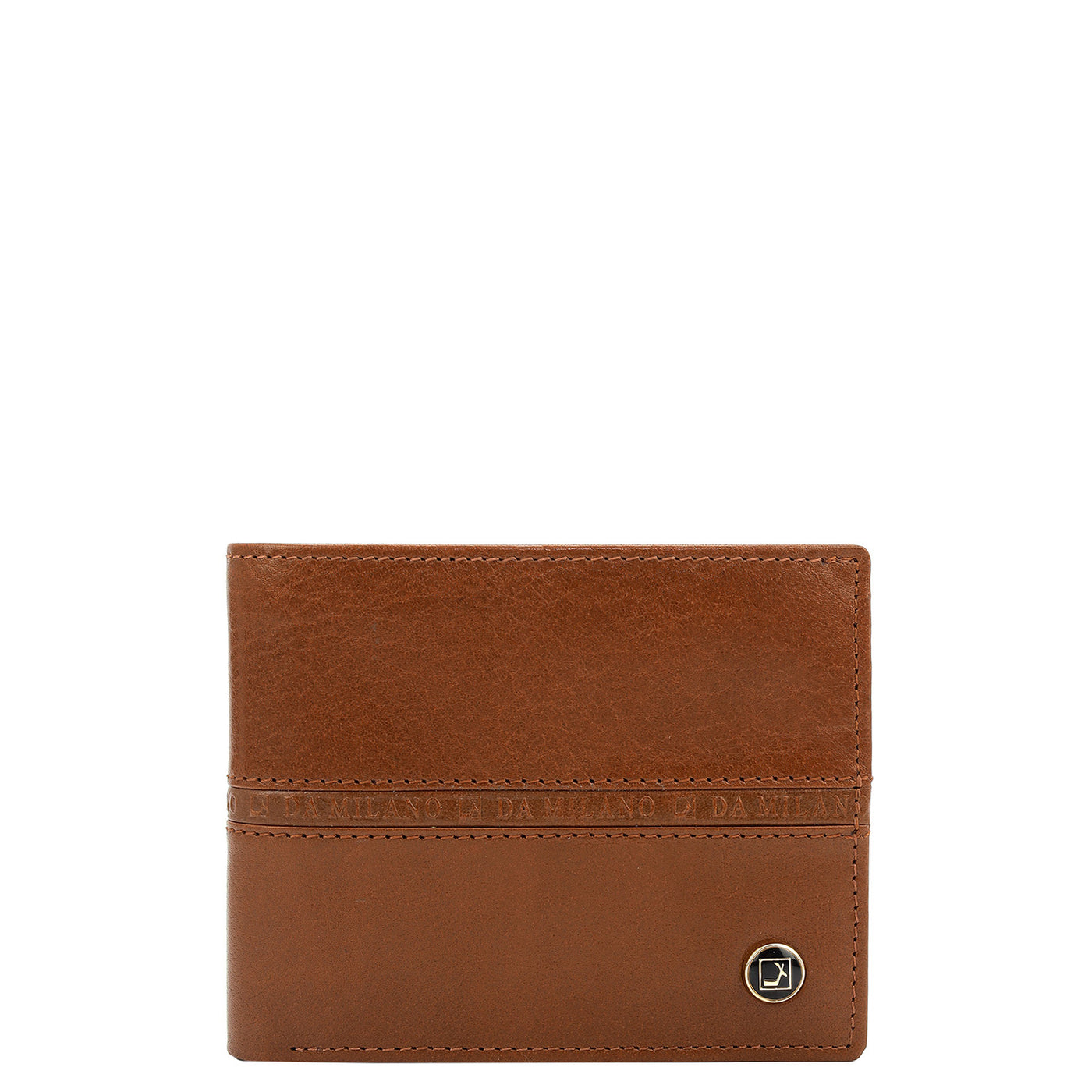 Cognac Bifold Leather Mens Wallet