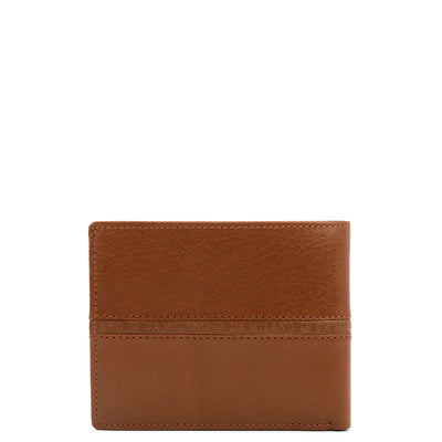 Cognac Bifold Leather Mens Wallet