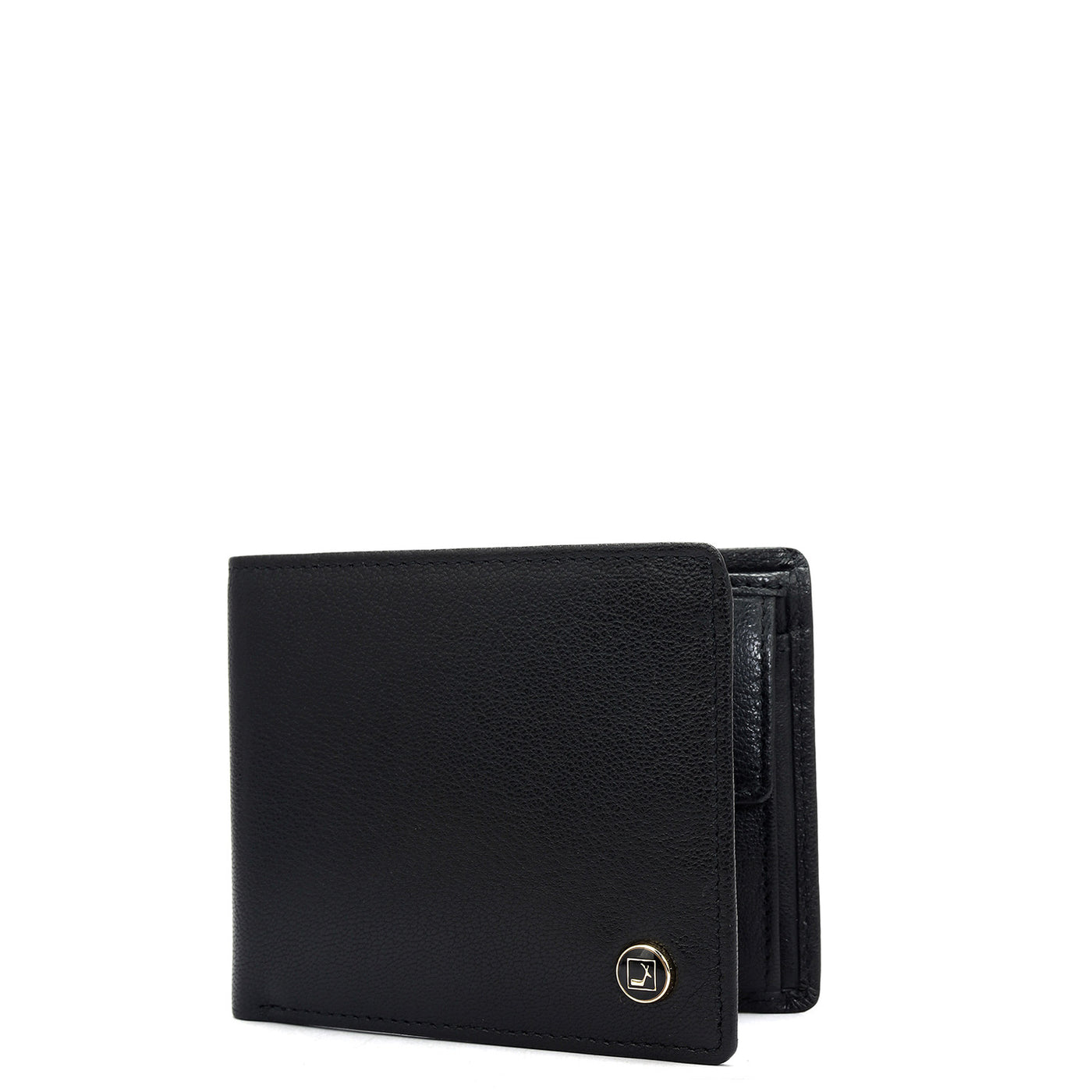 Black Bifold Leather Mens Wallet