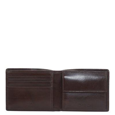 Brown Bifold Leather Mens Wallet