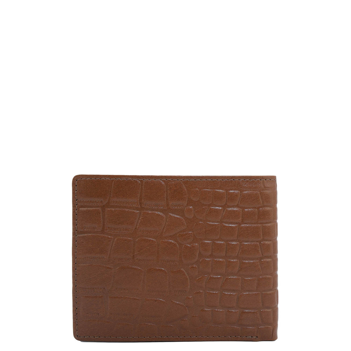 Cognac Bifold Leather Mens Wallet