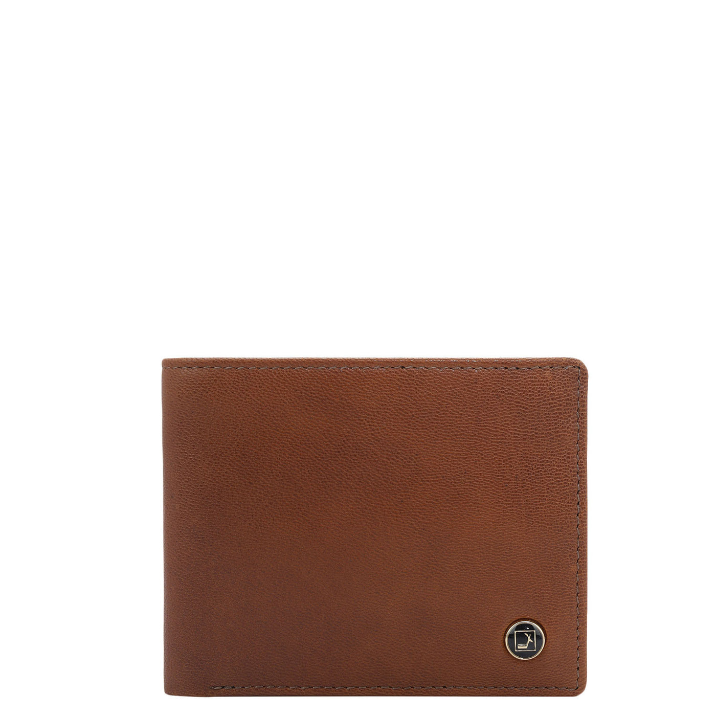 Cognac Bifold Leather Mens Wallet