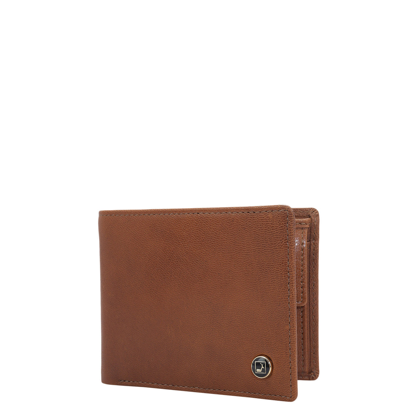 Cognac Bifold Leather Mens Wallet