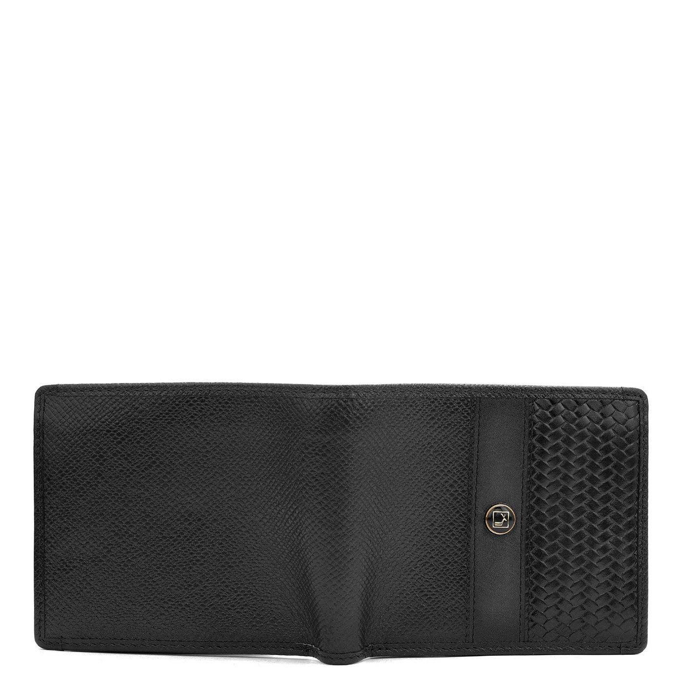 Black Bifold Leather Mens Wallet