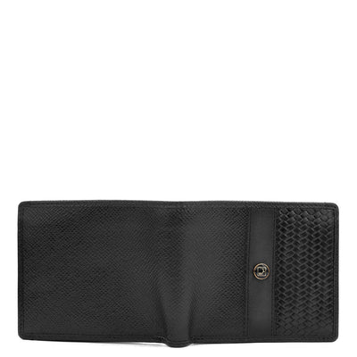 Black Bifold Leather Mens Wallet