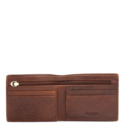 Brown Bifold Leather Mens Wallet