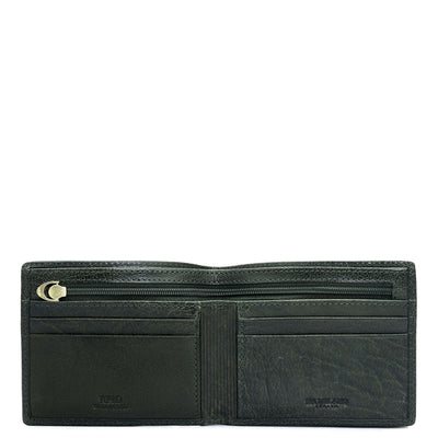 Green Bifold Leather Mens Wallet