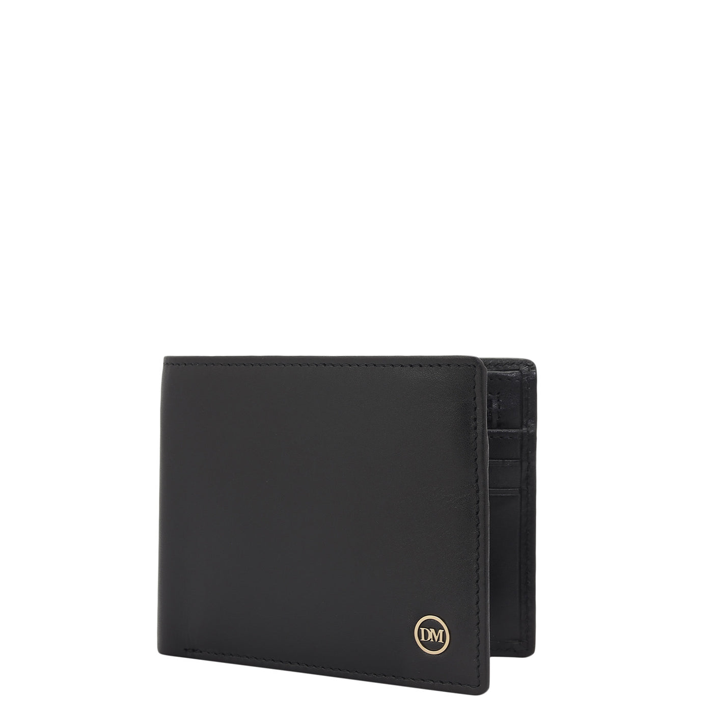 Black Bifold Leather Mens Wallet