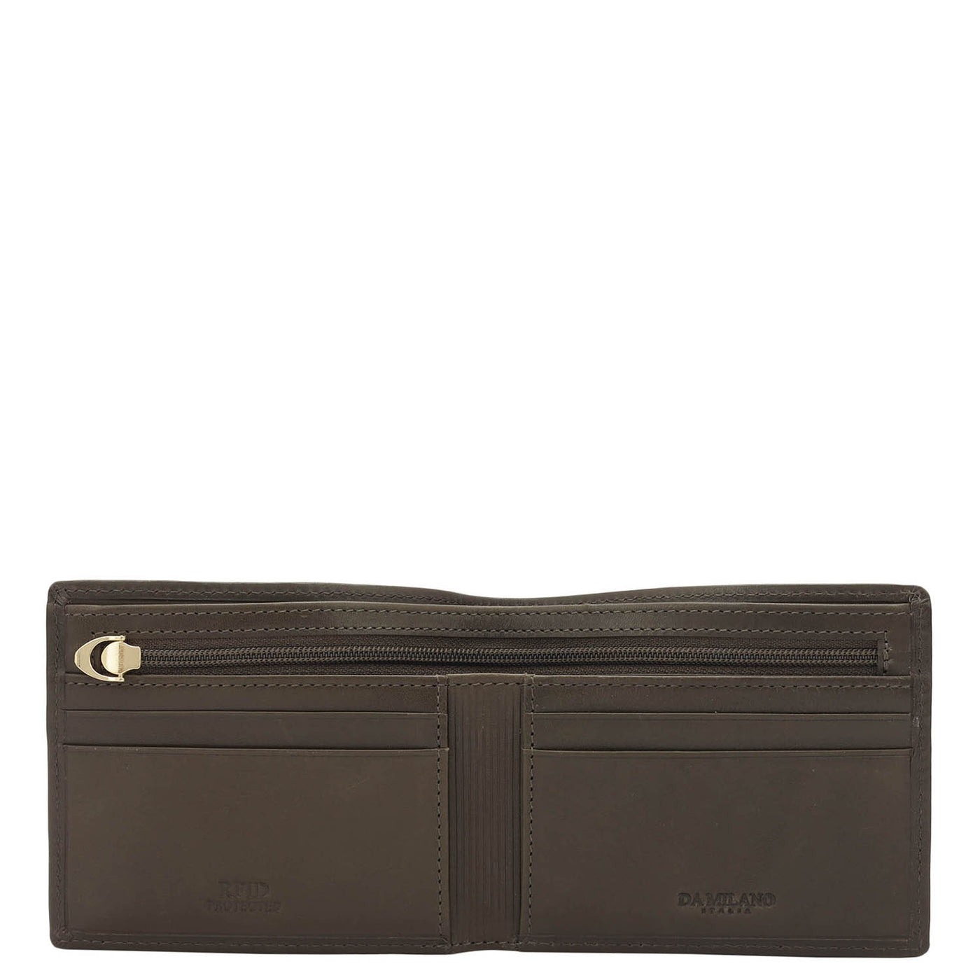 Olive Bifold Leather Mens Wallet