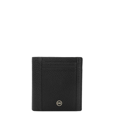 Black Bifold Leather Mens Wallet